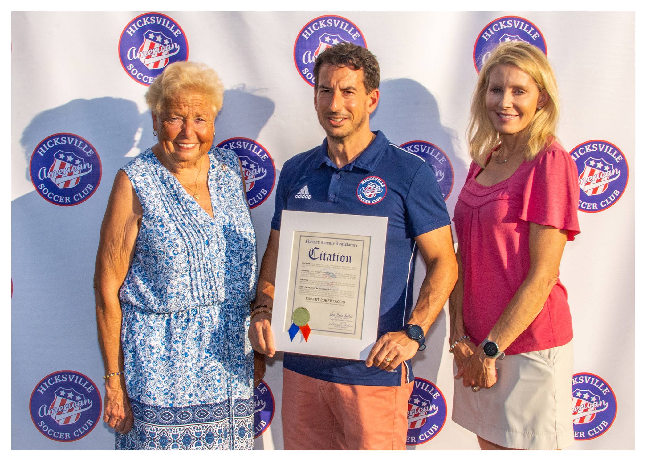 Club Treasurer Rob Robertaccio Honored